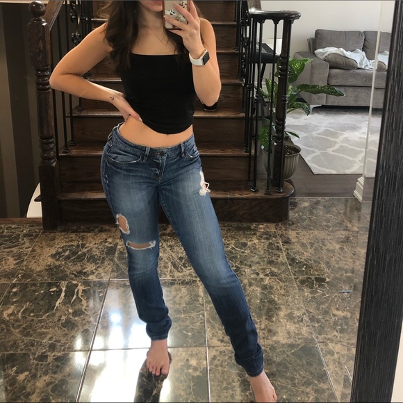 GUESS Skinny Ripped Jeans - Picture 4 of 7